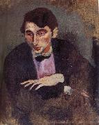 Jules Pascin Portrait of Newaludo painting